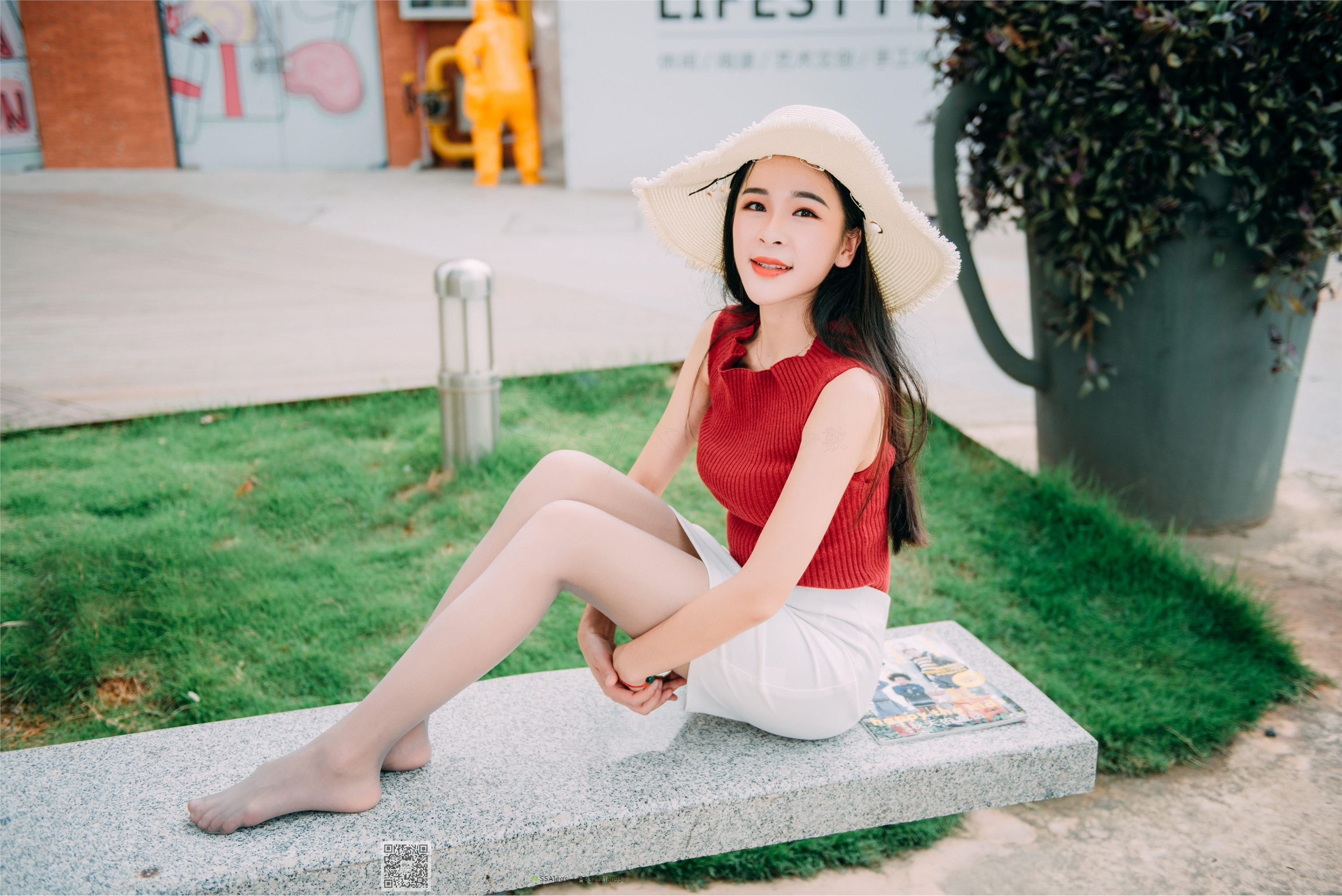 SSA丝社 NO.007 nono 街拍灰丝特辑